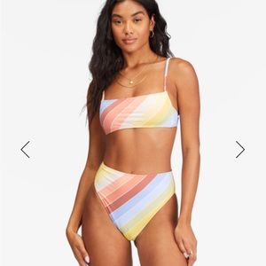 Billabong NWT Brighter Daze Rise Bikini Bottoms MEDIUM